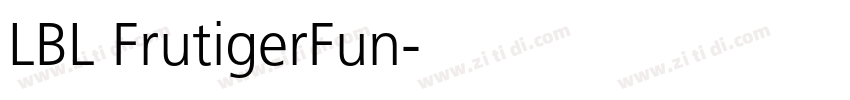 LBL FrutigerFun字体转换
